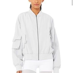 Alo Yoga It Girl Bomber - Dove Grey